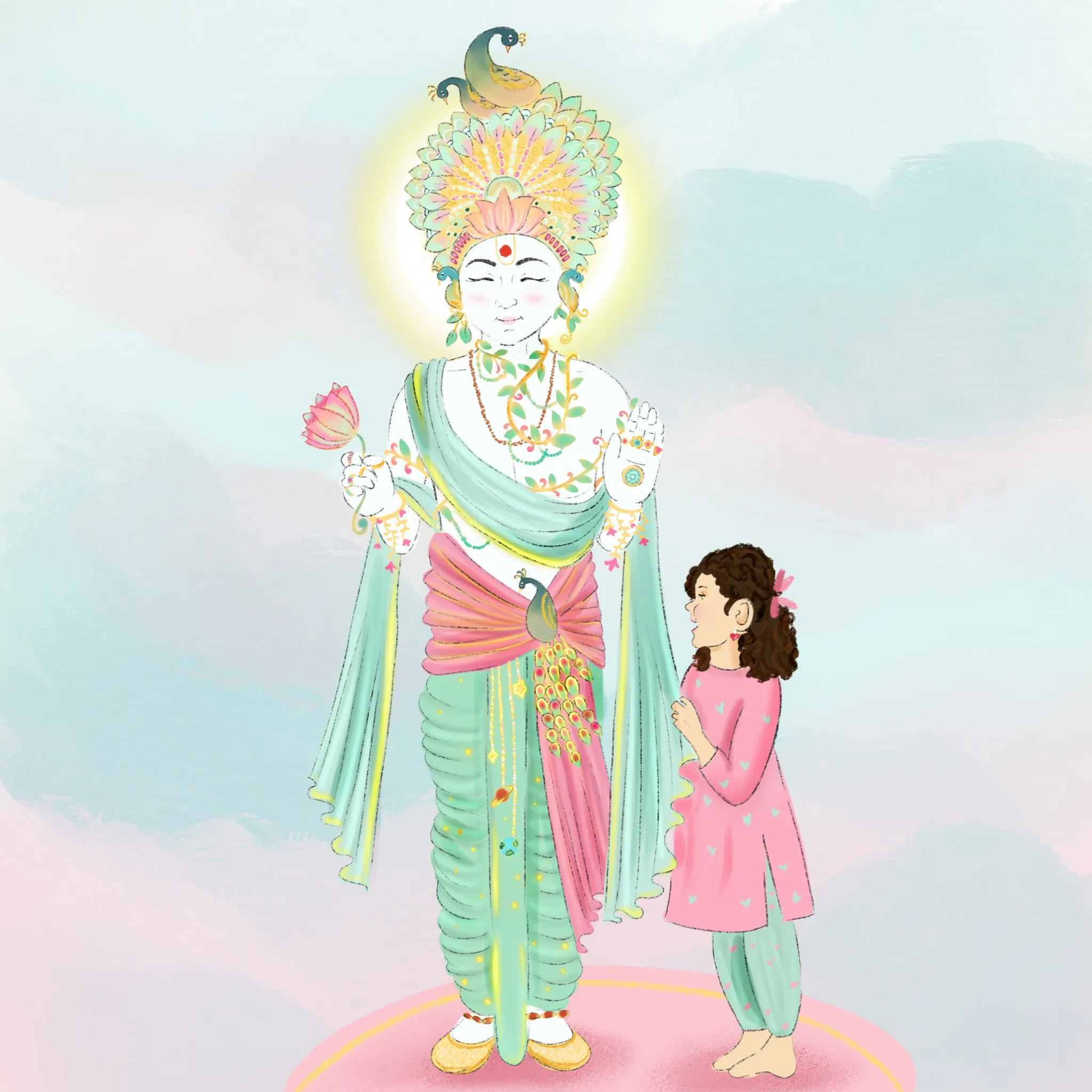 Little girl's idol (murti)