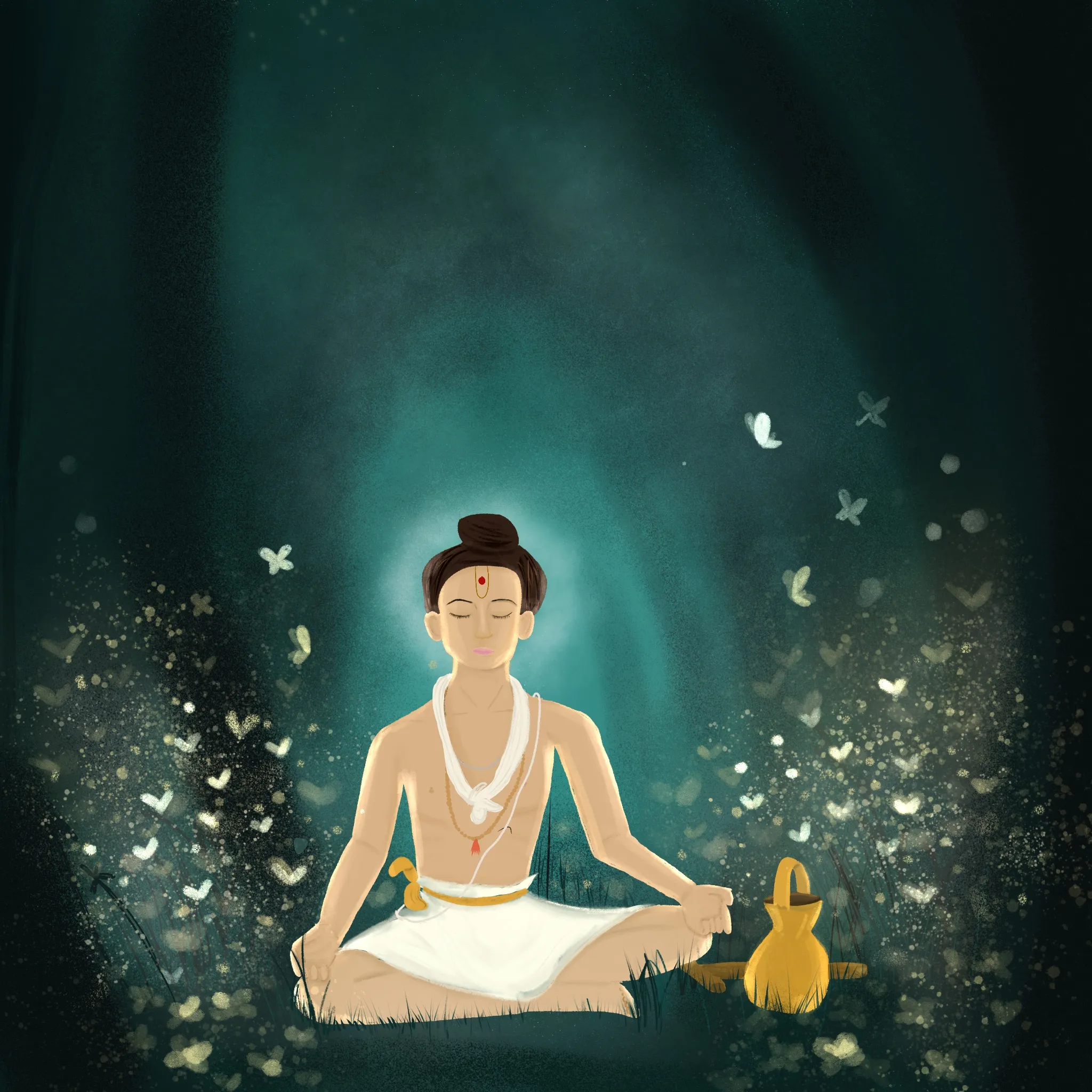 Yogi's glow amidst darkness